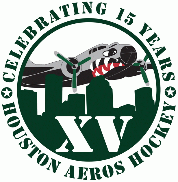 Houston Aeros 2008 09 Anniversary Logo iron on heat transfer